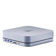 海备思 Mac mini扩展坞硬盘拓展坞macmini底座Studio转换器苹果M2电脑主机支架配件 MC25-银色