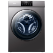 海尔（Haier）滚筒洗衣机全自动 10公斤大容量速溶洗 20年防生锈V钢机身BLDC变频电机高洗净比健康除菌螨洗衣机 10KG玉墨银|V钢机身|20年防生锈|速溶窗混洗