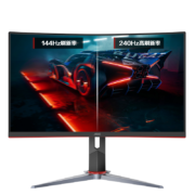 618预售：AOC 27英寸 240Hz 0.5ms响应 HDR Mode技术 广色域 1500R曲率 人体工学支架 游戏电竞曲面显示器 C27G2Z