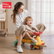 babycare扭扭车3-6岁静音防侧车溜溜车玩具车大人可坐音乐摇摆车