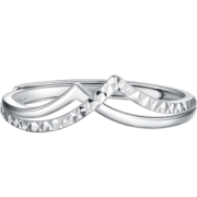 潮宏基 CHJ JEWELLERY 光芒 PT950铂金戒指女款 计价 SRP40000812 约2.5g
