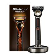 吉列（Gillette）剃须刀刮胡刀 发热石SPA级剃须先锋 LABS热感（1刀架6刀头+充电底座）