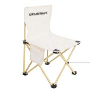 天降福利：urbanwave 户外折叠椅 中号-米白（带侧兜+收纳袋）