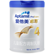 爱他美（Aptamil）（原白金）卓萃4段奶粉900克 儿童配方奶粉调制乳粉中文版 4段*1罐