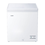 海尔（Haier）冰柜 家用无需除霜冷柜一级能效节能速冻母婴卧式小冰柜冷藏柜商用冷冻柜 103升免除霜+自带脚轮食品筐