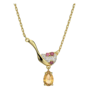 施华洛世奇（SWAROVSKI）品牌官方直售 施华洛世奇 CARITI 项链女  红豆冰造型 线上限定 红色 5634333