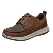 Skechers斯凯奇时尚休闲皮鞋男轻质舒适低帮商务鞋 65869 CDB深棕色 45