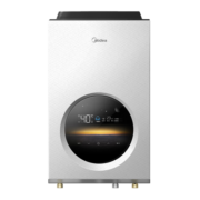 美的（Midea）燃气热水器家用洗澡一级静音降噪恒温云感温高温水厨房洗直流9级抗风5D立体防护JSQ30-MOON JSQ30-MOON【一级静音】 极地白