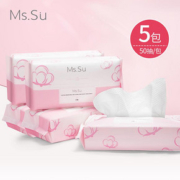 Ms.Su蜜愫绵柔巾洗脸巾50抽/包*5包