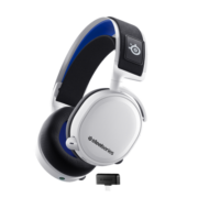 赛睿 (SteelSeries) 寒冰Arctis 7P+ 无线耳机耳麦 2.4 GHz头戴式耳机 电竞游戏耳机 PS5升级 白色