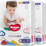 京东百亿补贴: 好奇（Huggies）金装成长裤 L124片