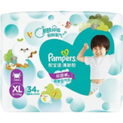 帮宝适（Pampers）婴儿尿不湿 清新帮成长裤 学步裤 加大码 XL34片(12-17KG)