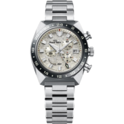 Grand Seiko冠蓝狮gs【雄狮】新品白钛金属SD机械运动计时码表手表男SBGC253G SBGC253G