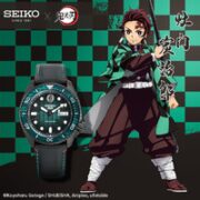 SEIKO 精工 5系列 鬼灭之刃联名 男士机械表 SRPJ23K1 灶门炭治郎款
