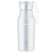 乐扣乐扣（LOCK&LOCK）Tritan塑料杯ECO便携男女式小口提手杯子350ML 白色ABF663WHT
