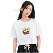 19日10点：INMAN 茵曼 女士纯棉T恤 F18322821HM200