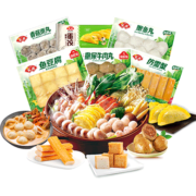 京东百亿补贴：安井 撒尿牛肉丸+鱼豆腐+嫩鱼丸+香菇贡丸+仿雪蟹+蛋饺 共1.1kg