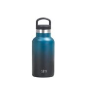 Simple Modern 不锈钢保温杯 350ml 带吸管 黑蓝渐变
