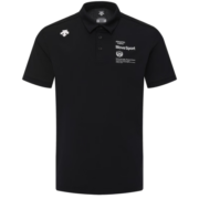 DESCENTE迪桑特 TRAINING系列 男女同款 短袖POLO衫 D3293TPS90C BW-BW L(175/96A)