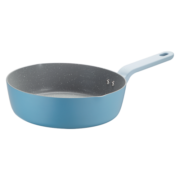 炊大皇（COOKER KING）平底煎锅不粘锅炒菜锅加深加高牛排煎锅多功能锅燃气灶电磁炉适用 多彩深煎锅24CM