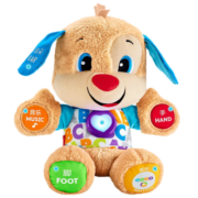费雪（Fisher-Price）新生安抚启智玩具声光安抚小海马哄睡陪玩好伙伴感官六一玩具礼物 毛绒皮皮狗GF95