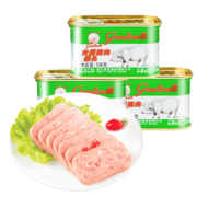 plus会员：长城牌 午餐肉 小白猪罐头 198g*3罐*5件
