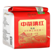 中茶牌茶叶 云南滇红红茶 中茶滇红特级大叶种工夫红茶 Y3011袋装 1千克 * 1袋