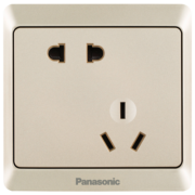 松下（ Panasonic）插座 斜五孔插座错位二三极10A 雅悦金WMWA123Y-N