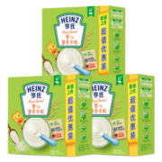 亨氏（Heinz）FOS益生元强化铁高铁米粉 婴儿辅食宝宝营养米粉 铁锌钙+黑米红枣+鸡肉蔬菜