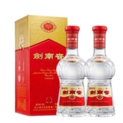 PLUS会员：剑南春 水晶剑 浓香型白酒 52度 500ml*2 双瓶装（赠100ml小酒）
