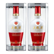 京东百亿补贴： WULIANGYE 五粮液 1618 红白瓶 52%vol 浓香型白酒 500ml*2瓶