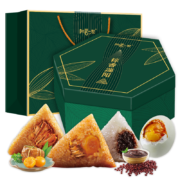 京东百亿补贴：阳茗一世 粽香端阳粽子礼盒 150g*12粽4鸭蛋 2021g