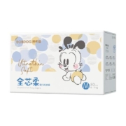 巴布豆纸尿裤全芯柔M80柔软亲肤超薄婴儿尿不湿80片×1箱