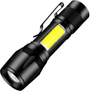 神鱼/SHENYU 迷你小手电筒 强光远射可充电 LED调焦户外家用便携袖珍COB工作灯多功能露营灯SY7100