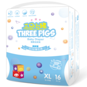 三只小猪Thethreepiggy3D轻薄纸尿裤XL码16片(12-17KG)