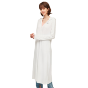 OhSunny防晒衣女长款女神透气防晒服户外防紫外线运动风衣外套薄 典雅白 M