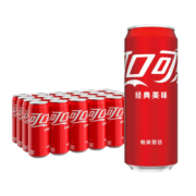 Coca-Cola汽水 碳酸饮料 330ml*24罐 年货装 摩登罐 新老包装随机发货
