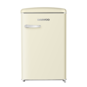 大宇（DAEWOO）复古冰箱 家用小型独立冰箱106L 办公室迷你冰柜 BC-106DYA 奶油白