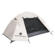 牧高笛（MOBIGARDEN） 帐篷 户外徒步露营入门帐篷防风防雨双层透气帐篷晴日 双人-象牙白（不含门厅支撑杆）