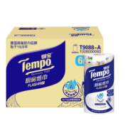 得宝（TEMPO）厨房纸巾/卷纸3层88节*6卷水油瞬吸厨房用纸 吸油纸 懒人抹布整箱