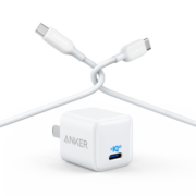 Anker安克 安卓快充套装20W PD快充头+C to C数据线0.9米快充套装广兼容适用iPadPro/小米/华为HUAWEI/一加