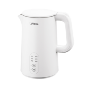 美的（Midea）电水壶热水壶304不锈钢 家用电热水壶 无缝内胆双层防烫便携式养生开水壶烧水壶 【多档温控】SH15X301