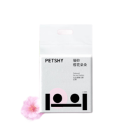petshy【京喜专用】樱花猫砂 直径2.00mm 除臭秒结团混合豆腐猫沙2.5kg 2.5kg*9包装