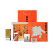 茅台（MOUTAI）贵州茅台酒 飞天 酱香型白酒 茅台小酒 惠群贵礼 200ml 茅台（含铜包银杯）