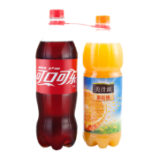 可口可乐（Coca-Cola）1.25L汽水+美汁源果粒橙1.25L果汁饮料 2瓶装