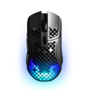 赛睿(SteelSeries)洞洞鼠系列 Aerox 5无线/蓝牙游戏电竞鼠标 三模 IP54防护 74g轻量化 9键编程 哑光面 黑色