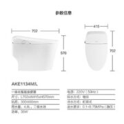 ARROW 箭牌卫浴 AKE1134M/L 智能坐便器 300mm