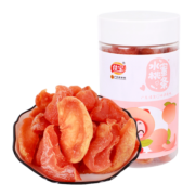 佳宝 蜜饯果干果脯办公室酸甜零食小吃 无核盐津水蜜桃条185G/瓶