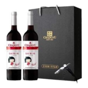 张裕 葡小萄甜型红葡萄酒750mL*2支 赠海马刀