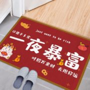 概率券:先邦 地垫 一夜暴富 40*60cm